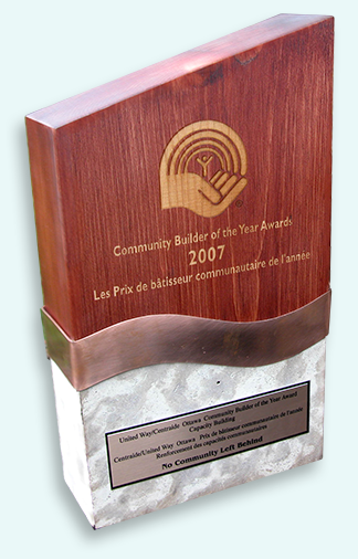 2007 United Way Community Builder Award for No community Left Behind