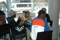 Youth relaxing